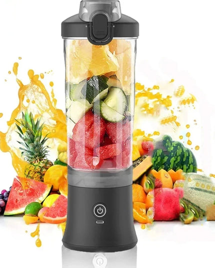 Portable Blender 600ML Electric Juicer Fruit Mixers 4000mAh USB Rechargeable Smoothie Mini Blender Personal Juicer Colorf