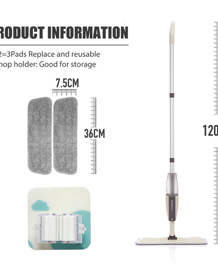 Spray Mop Detachable Magic Mop Wooden Floor Flat Mops Home