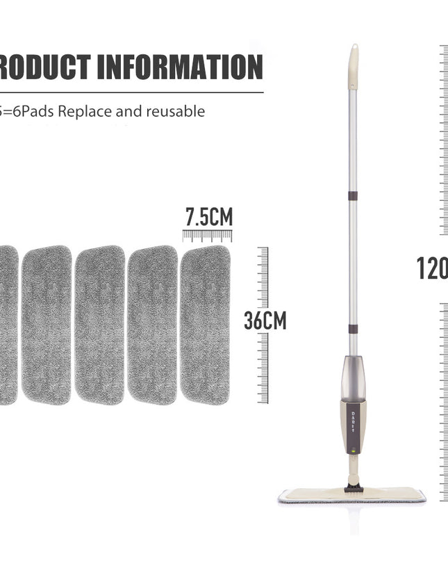 Spray Mop Detachable Magic Mop Wooden Floor Flat Mops Home