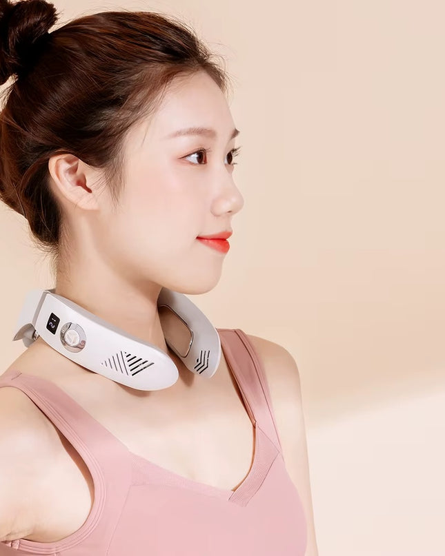 Wholesale Customized Wireless Personal Portable Neck Wearable Massagers Cold And Warm Hanging Neck Massager