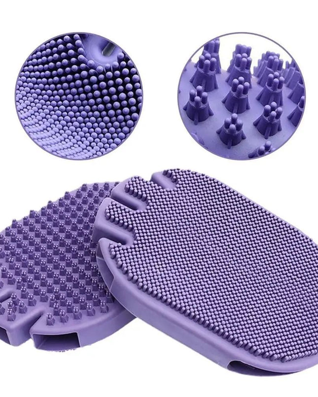 Massaging Pet Shampoo Brush, Soft Bristle Pet Grooming Brush, Dual-Sided Cleaning Brush Ideal For Dog Grooming And Shampooing 1pcs
