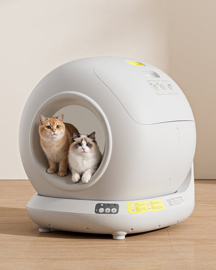 Fully Enclosed Automatic Self-cleaning Cat Litter Box With Extra-large Tray To Prevent Litter Tracking