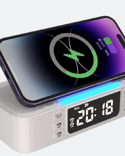 New Wireless Charging Ambient Night Light With Dual Bluetooth Speakers