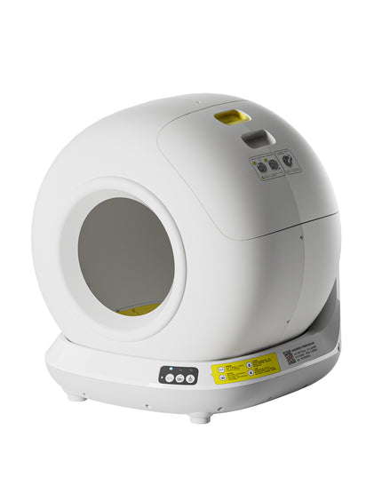 Fully Enclosed Automatic Self-cleaning Cat Litter Box With Extra-large Tray To Prevent Litter Tracking