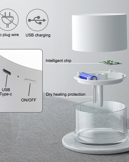 Wireless Air Humidifier Diffuser Portable USB Ultrasonic Humidifiers Home