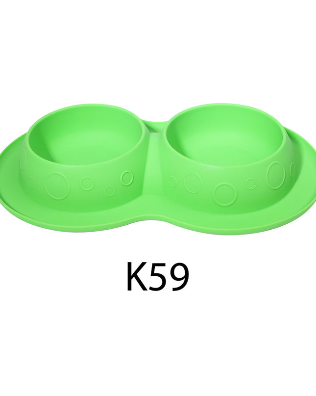 Pet Supplies Custom Non Slip Waterproof Silicone Water Food 2 In 1 Mat Pad Pet Bowls & Feeders