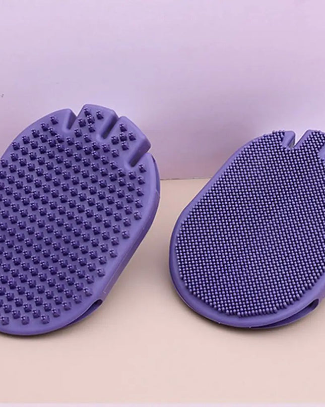 Massaging Pet Shampoo Brush, Soft Bristle Pet Grooming Brush, Dual-Sided Cleaning Brush Ideal For Dog Grooming And Shampooing 1pcs