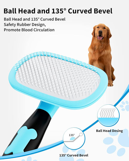 Dog Brush Cat Brush Pet Grooming Brush- Shedding Grooming Tools