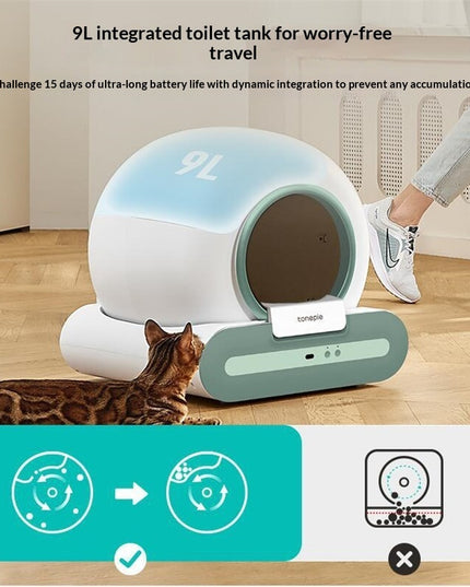 Automatic Cat Litter Box Cleaning And Deodorizing Smart Litter Box