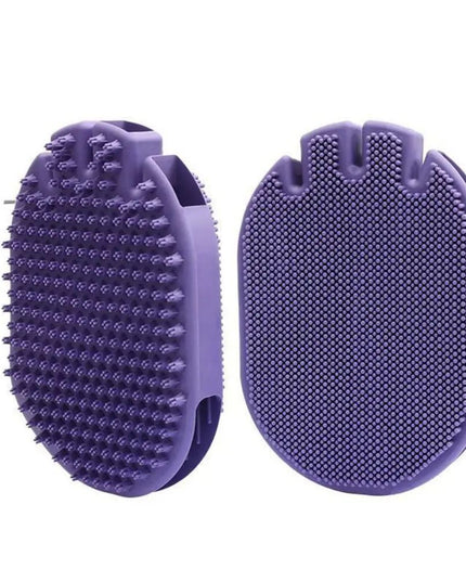 Massaging Pet Shampoo Brush, Soft Bristle Pet Grooming Brush, Dual-Sided Cleaning Brush Ideal For Dog Grooming And Shampooing 1pcs