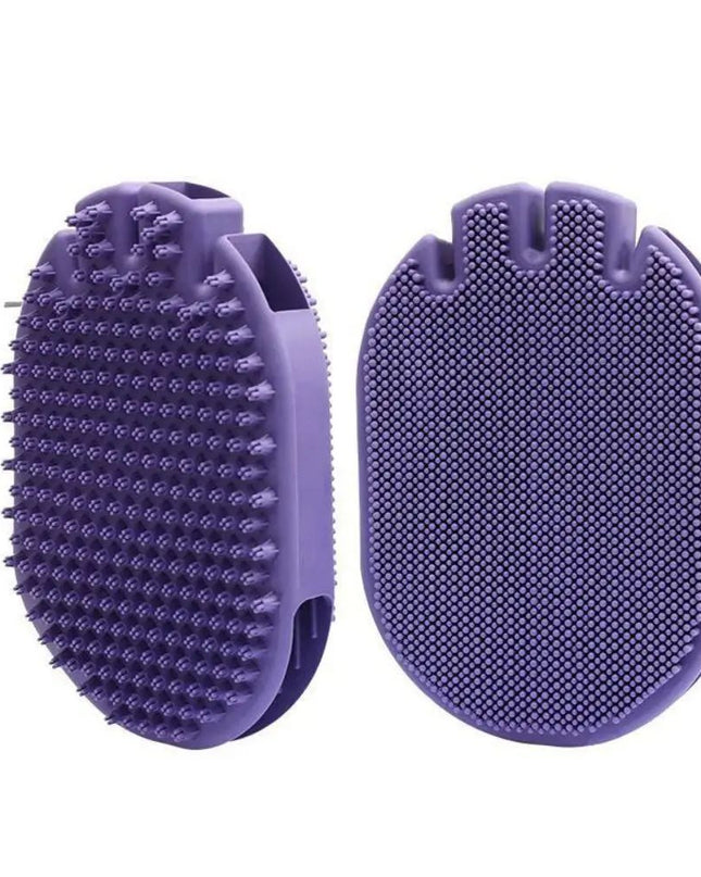 Massaging Pet Shampoo Brush, Soft Bristle Pet Grooming Brush, Dual-Sided Cleaning Brush Ideal For Dog Grooming And Shampooing 1pcs