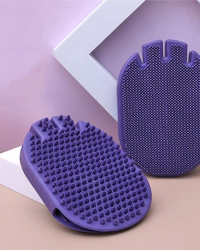 Massaging Pet Shampoo Brush, Soft Bristle Pet Grooming Brush, Dual-Sided Cleaning Brush Ideal For Dog Grooming And Shampooing 1pcs